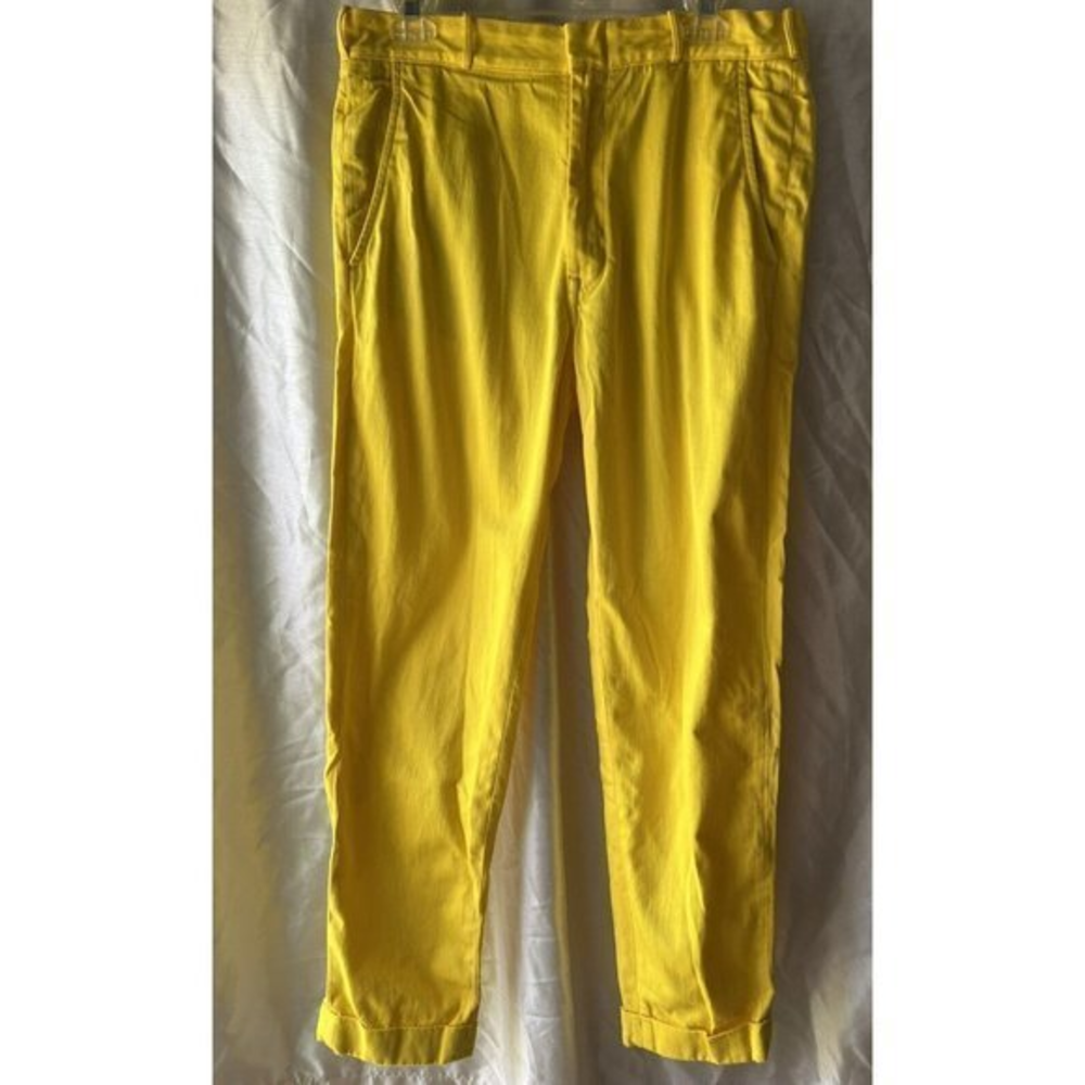 LEVIS Vintage‎ Clothing Tag Yellow Cotton Chino Pants Mens White Tag